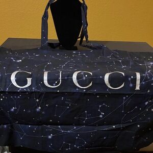 Gucci Navy Constellation Print Tote Bag